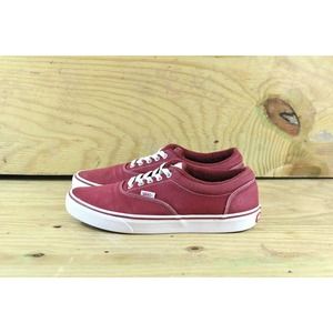 Vans Authentic Old School Authentic Men's Sz 10 Red Canvas Skateboarding Shoes